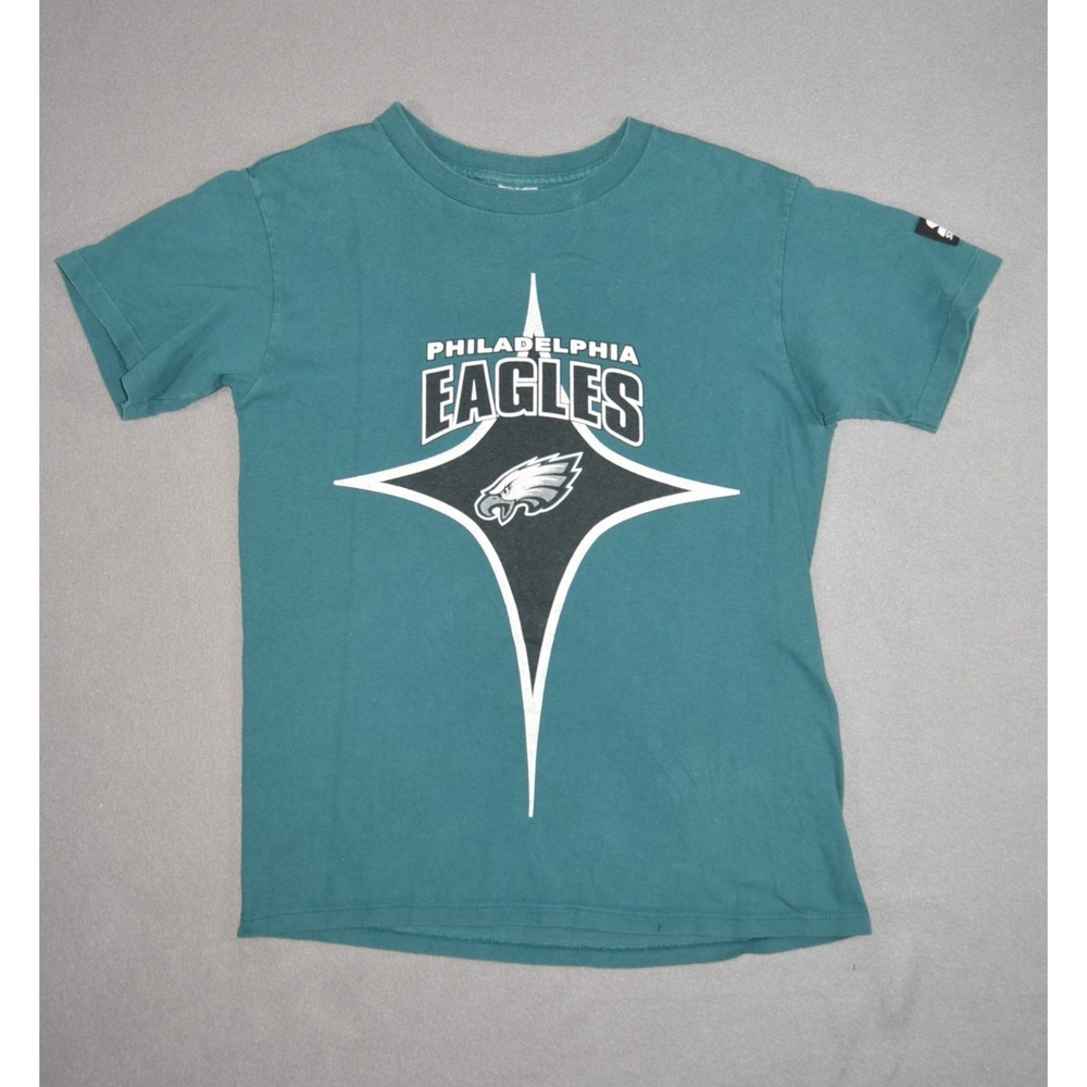 Vintage Philadelphia Eagles T Shirt Womens Small Starter NFL Football USA Signed
